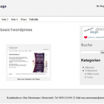 Blogseite Theme basic1wordpress