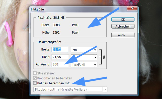 Foto für Druck herichten 2