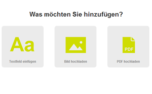 Etwas hinzufügen