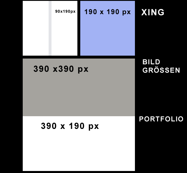 Xing Portfolio Bildgrößen