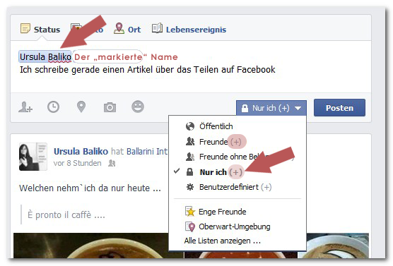 Personen markieren