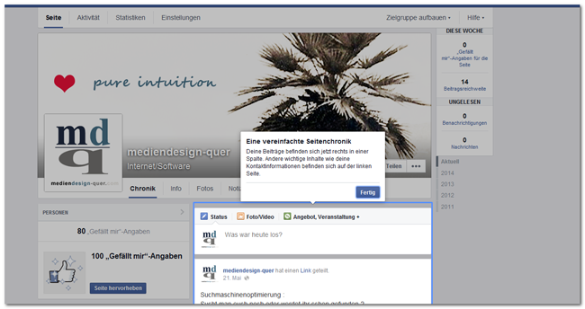 Facebook Chronik