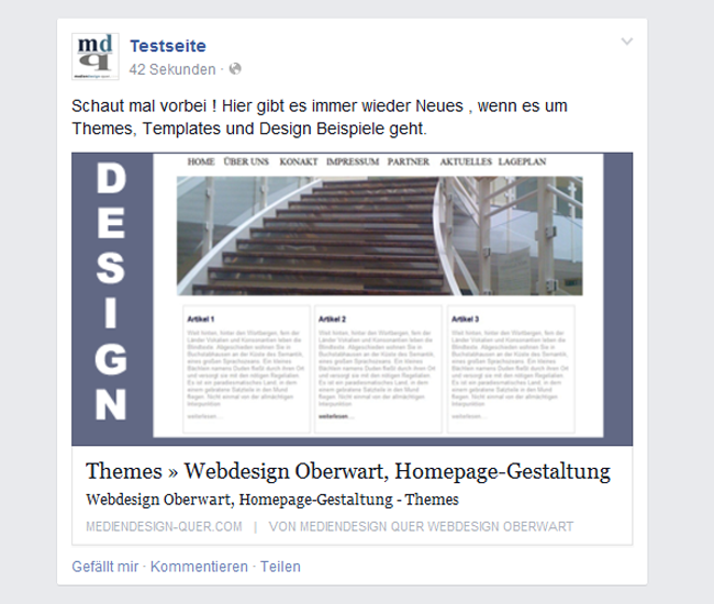 Newsfeed Link Post Facebook 