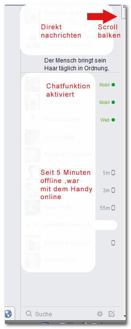 Facebook Chatstatus