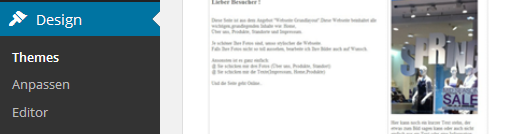 Design - ohne Widgets
