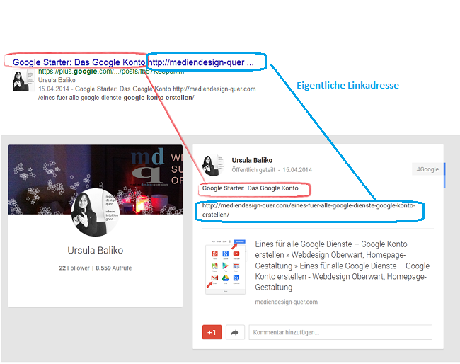 Google Beitrag