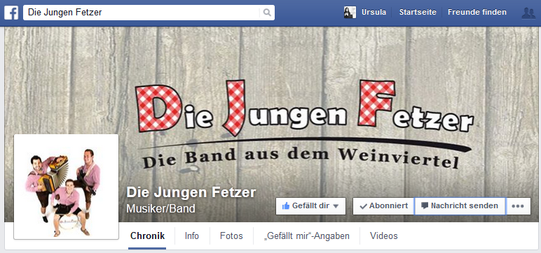 FB Fanpage die jungen Fetzer