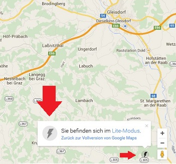 Google Maps Light Modus