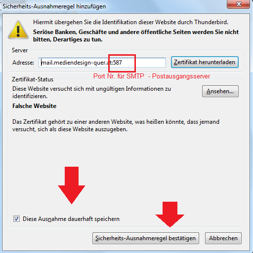 smtp-test-thunderbird