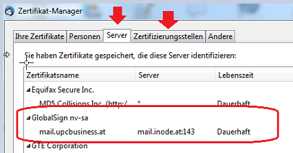 thunderbird-upc-zertifikat