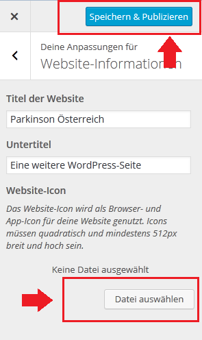 wordpress-icon-hochladen
