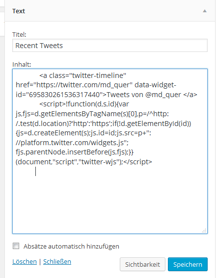 recent-tweets