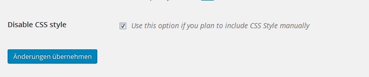 disable css style