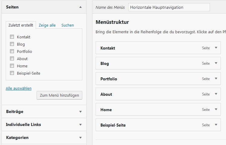 menuestruktur