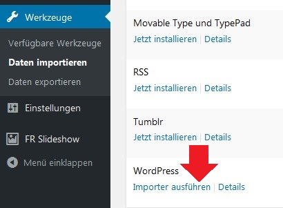 importer-ausfuehren