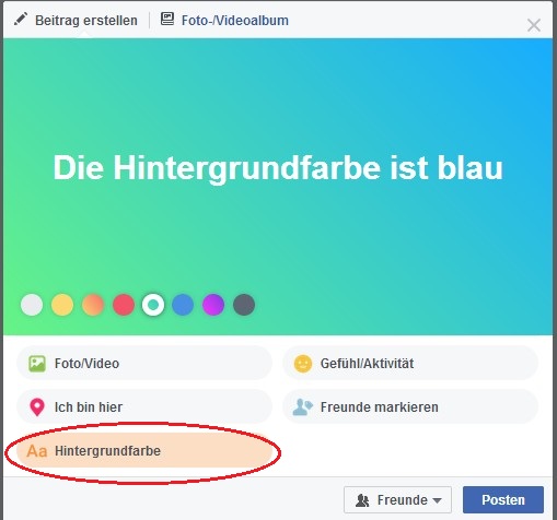 facebook- hintergrundfarbe