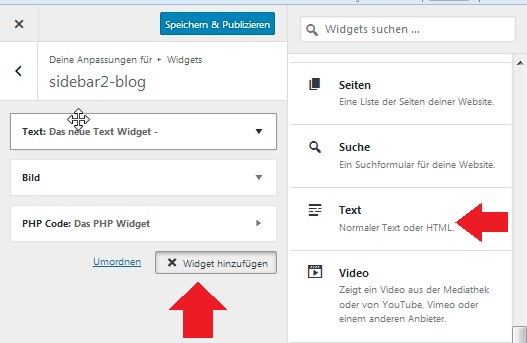 text-widget-hinzu
