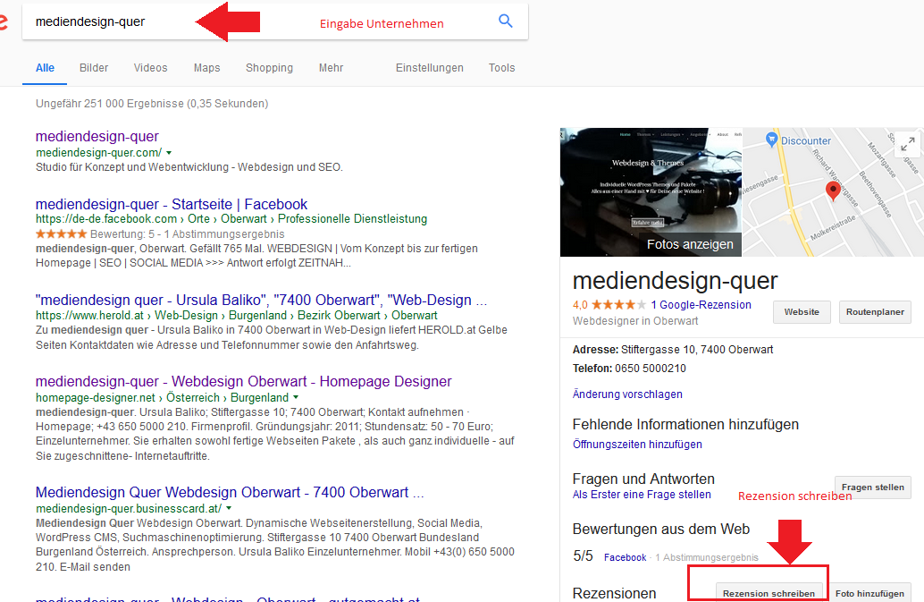 google-rezension-schreiben