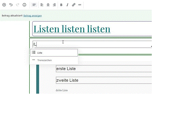 liste