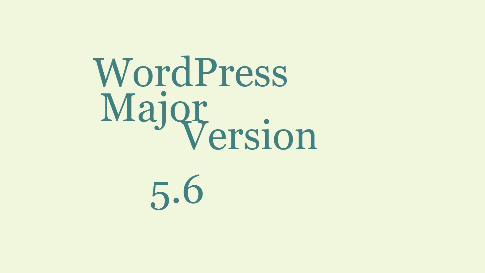 WordPress 5.6 – kurz vorgestellt