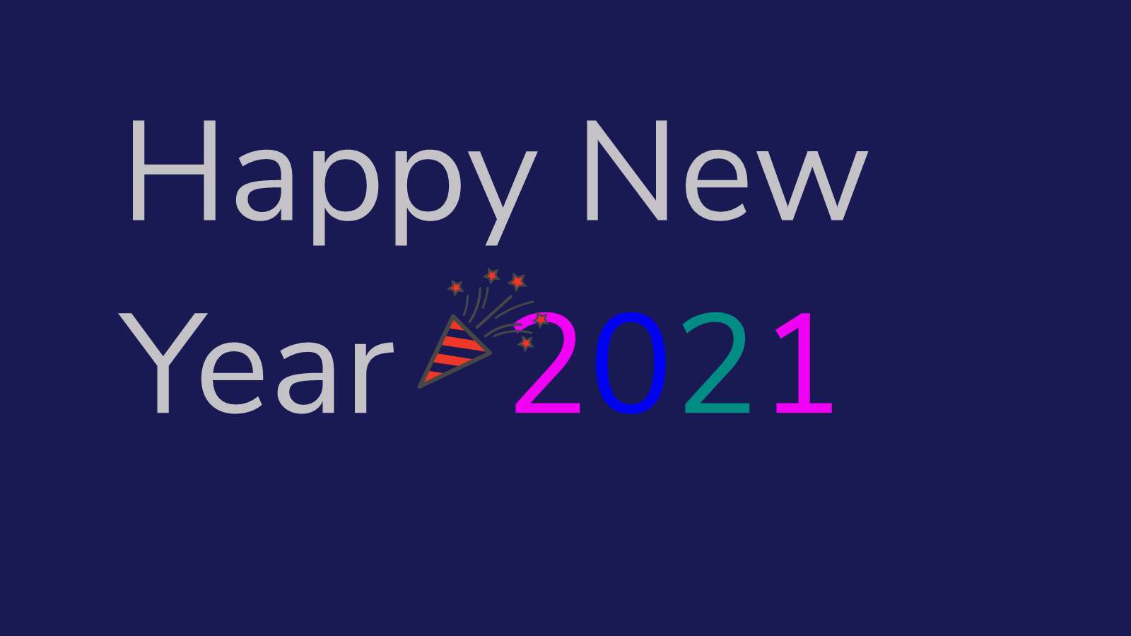 Happy New Year 2021