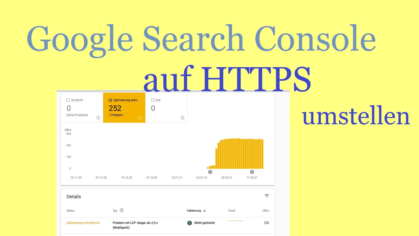 Google Search Console von HTTP nach HTTPS umstellen und Google Analytics anpassen