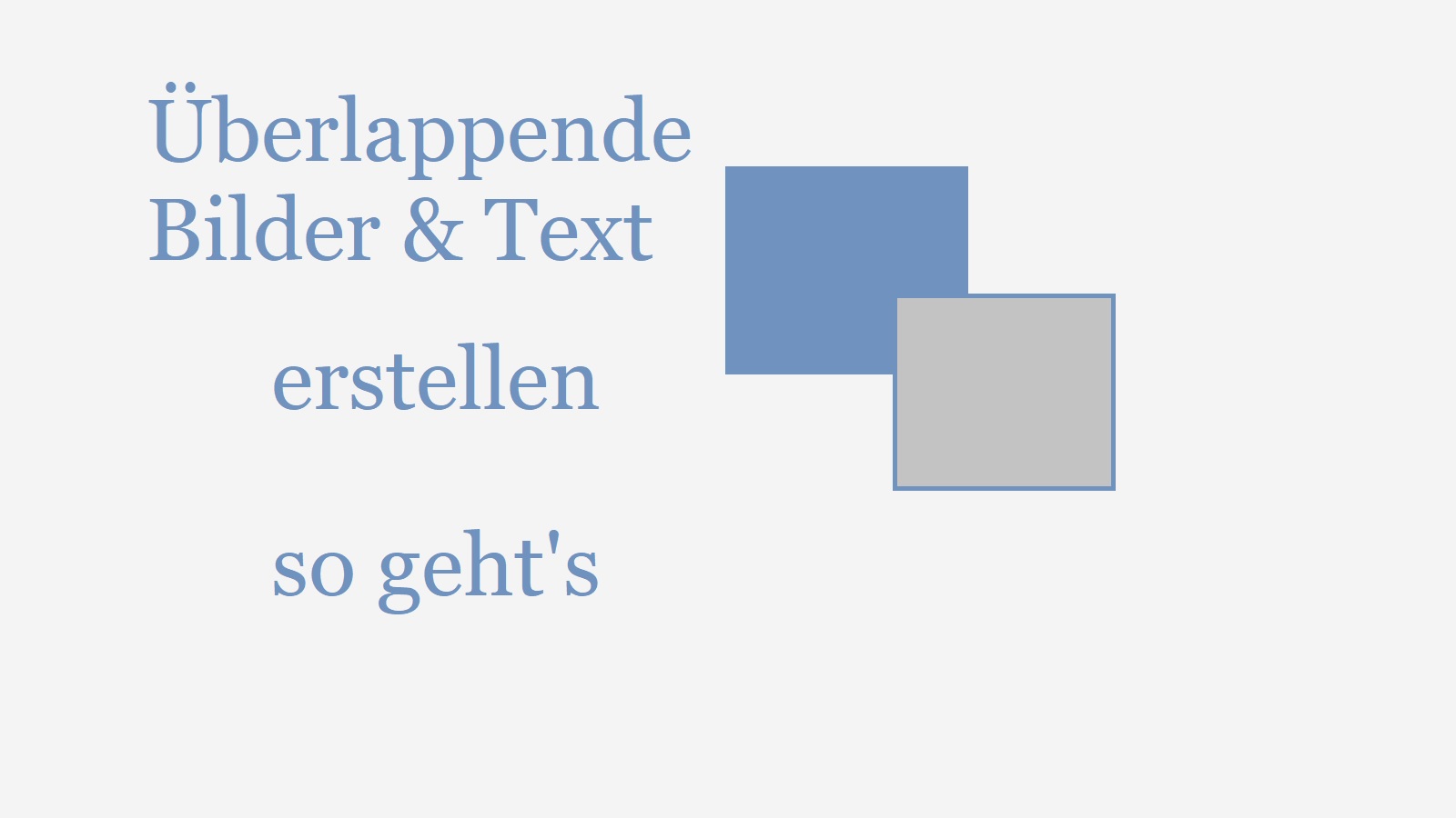 WordPress: Überlappende Bilder und Text erstellen – so geht’s